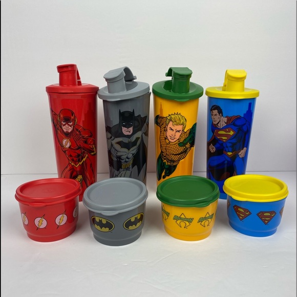 New !!!!Tupperware Justice League Snack Set
